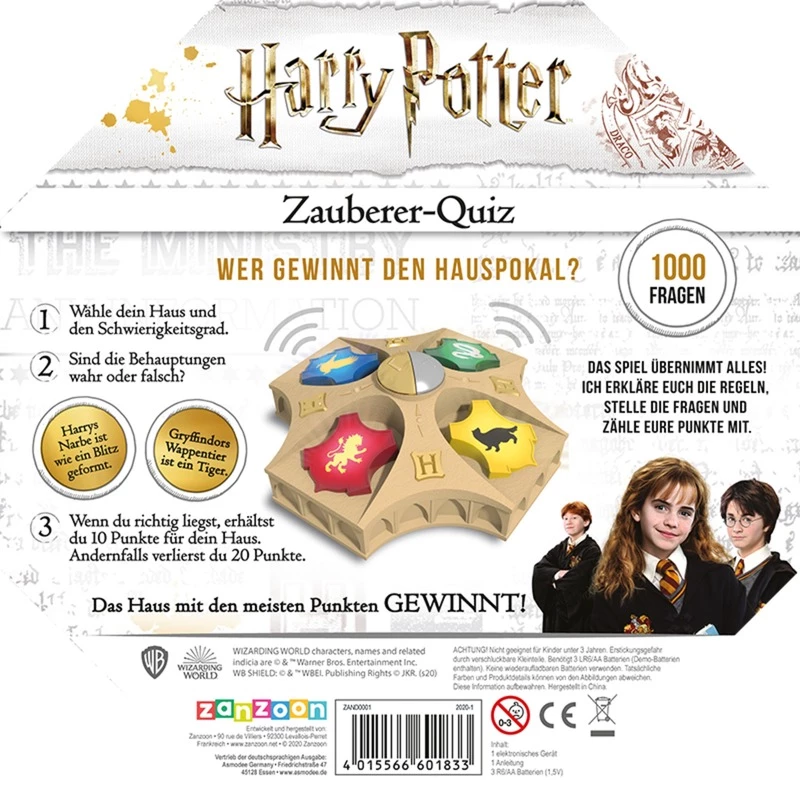 Harry Potter Zauberer-Quiz, Quizspiel