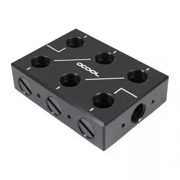 Schlauchverbinder Alphacool 12994 Acetal Schwarz 78mm