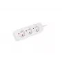 LANBERG PS0-03E-0300-W 3M Weiß 3X 230V Lanter VERLÄNGERUNGSKABEL AUS VOLLKUPFER