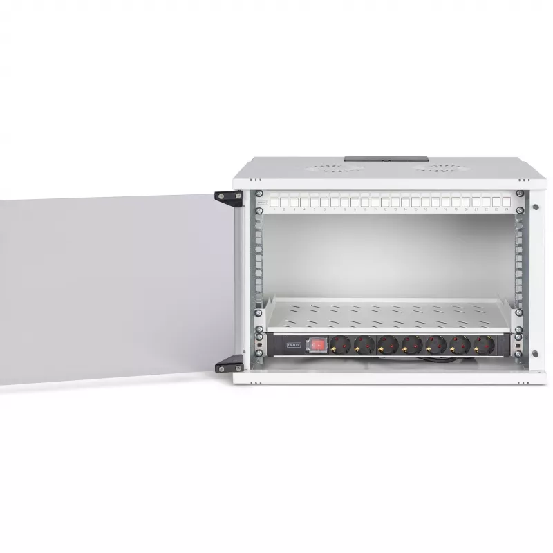 Netzwerk-Set DIGITUS DN-49202-SET 483 mm 7U 540x400 mm Rack-Gehäuse mit 7U Höhe und 540×400 mm Innenabmessungen