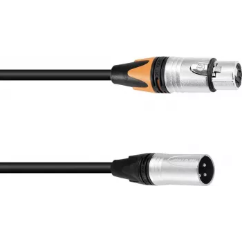 Adapterkabel PSSO DMX XLR 3-polig auf 5-polig, 0,3 m Länge