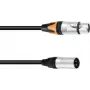 Adapterkabel PSSO DMX XLR 3-polig auf 5-polig, 0,3 m Länge