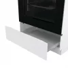 Freistehender Gasherd Gorenje GG6A10WFFM, weiß, 4-Flammen-Kochfeld, 72 L Gasbackofen, Drehregler vorne