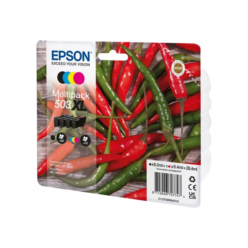 Epson 503XL Tintenpatrone 4 Stk. Original High (XL) Yield Schwarz, Cyan, Magenta, Gelb