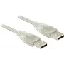 USB-Kabel DeLOCK 83887 USB 2.0 1 m USB A Transparent