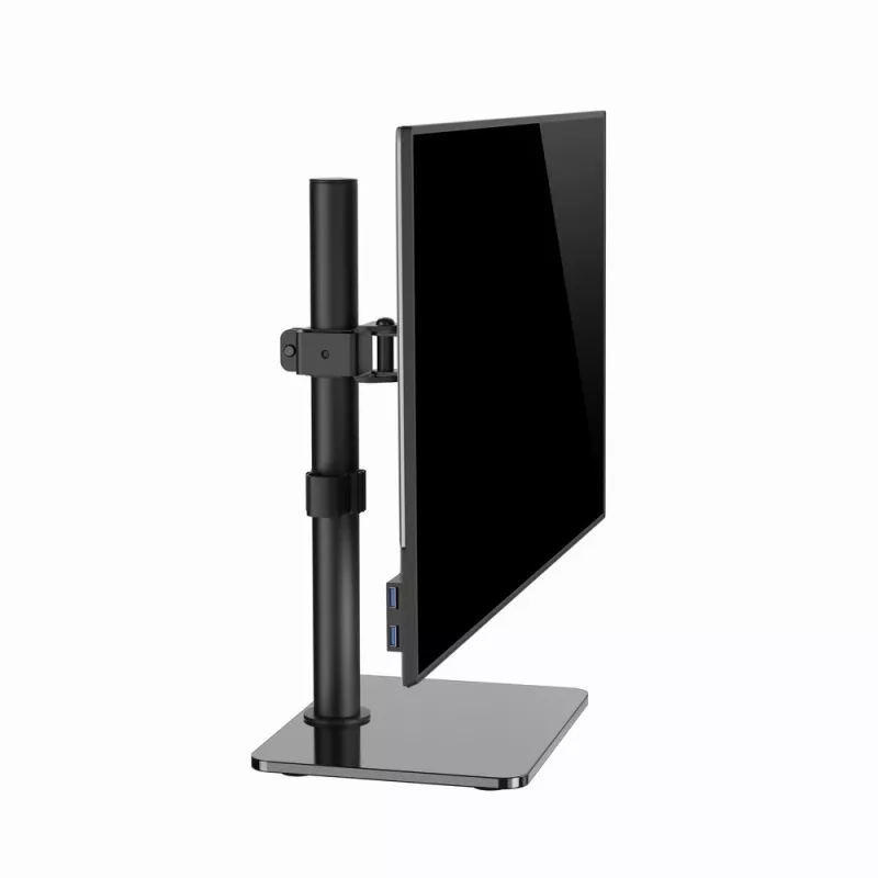Monitor-Tischständer GEMBIRD MS-D1ST-03 vollbeweglich für 17–32 Zoll Bildschirme, Stahl, schwarz, VESA 75x75–100x100, 9 kg