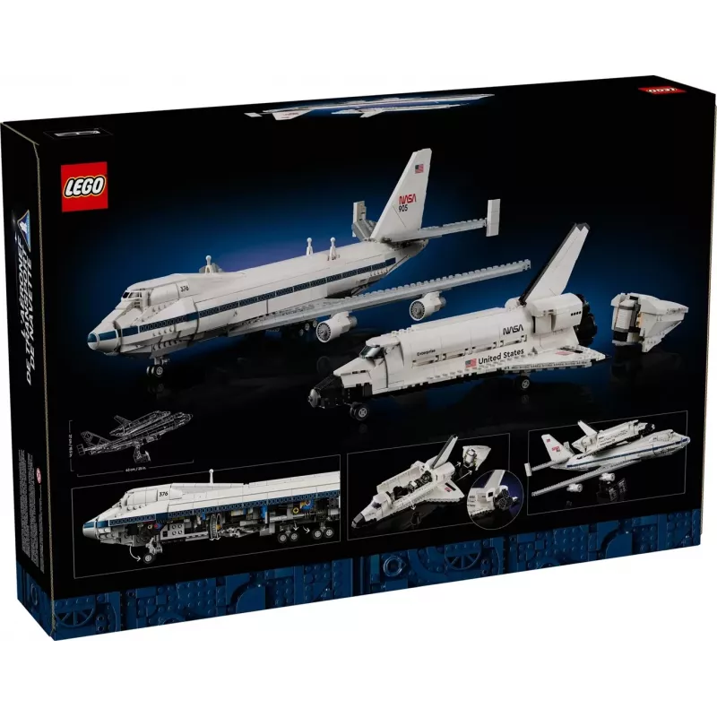 LEGO Icons Shuttle Aircraft 10360 Bauset – 2417 Teile, 270 × 535 × 630 mm Ausstellungsmodell
