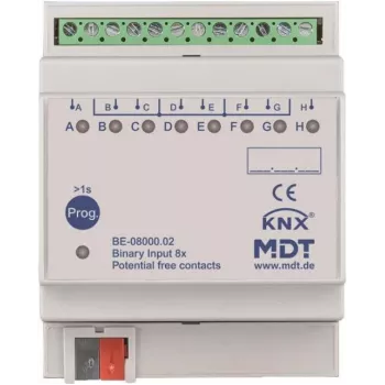MDT BE-08000.02 Binäreingang 8-fach, 4TE, REG (BE-08000.02)