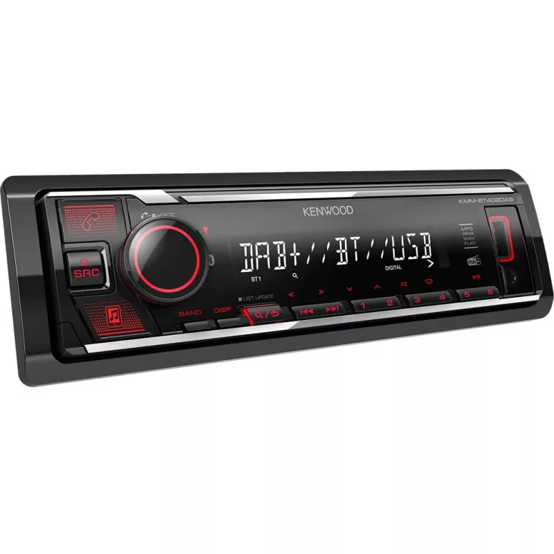 Elektronik KMM-BT408DAB, Schwarz, 1 DIN, 88 W, 4.0 Kanäle, 50 W, 20 - 20000 Hz