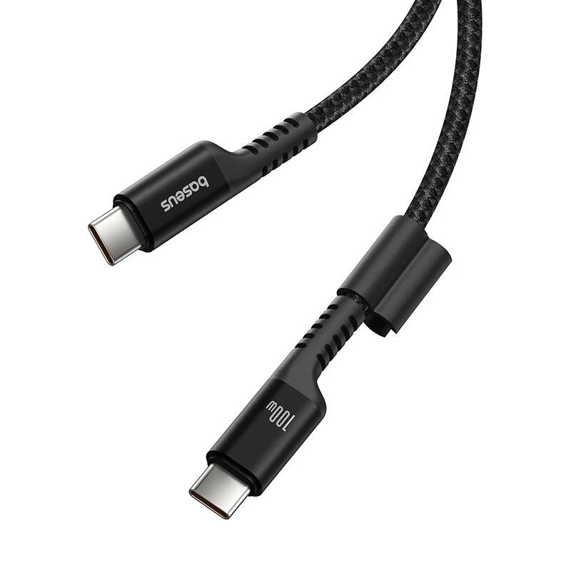 Baseus Fish-Eye USB-C-auf-USB-C-Schnellladekabel 1 m 100 W Schwarz