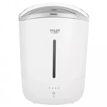 Adler Luftbefeuchter | AD 7971 | 30 W | Wassertankkapazität 5 L | Ultraschall | Befeuchtungsleistung 100-250 ml/h | Weiß