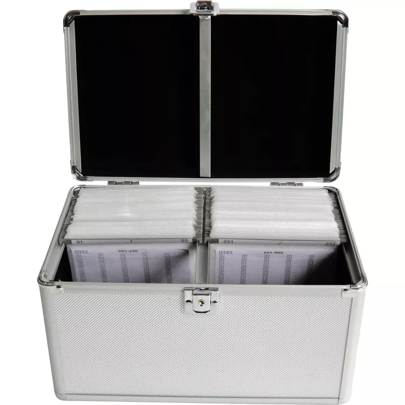 Box-Gehäuse MediaRange BOX75 für 200 Discs Silber