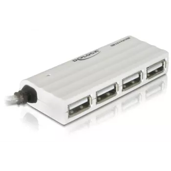 USB-Hub DeLOCK 87445 4-Port extern 480 Mbit/s Weiß