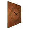 NeXtime Wanduhr 3112br Wood Square, 50x50 cm, Wand, Braun