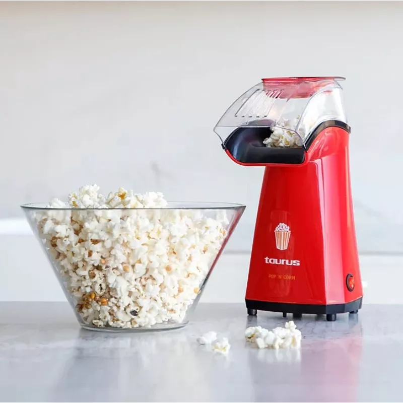 Popcornmaschine Taurus 968375000 S7600343 — 1100 W, transparente Abdeckung, 3 Min. Zubereitung