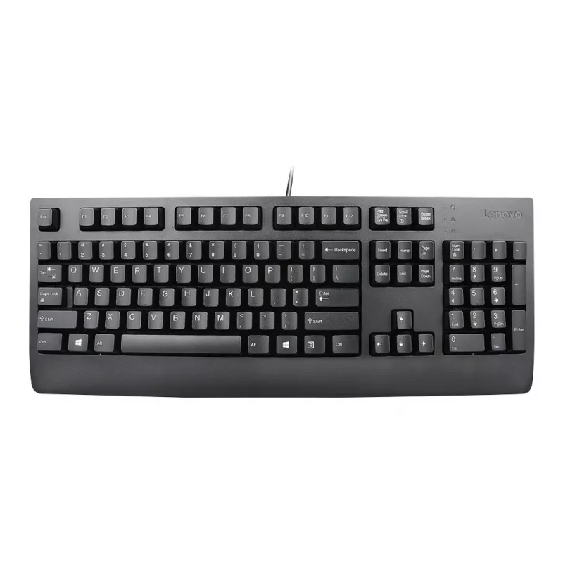Kabelgebundene Full-Size-Tastatur Lenovo Preferred Pro II — USB, slowakisches Layout, Schwarz, mit Handballenauflage
