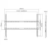 SBOX PLB-2264F-2 Wandhalterung 37–80 cm, Tragfähigkeit 45 kg, VESA 600x400