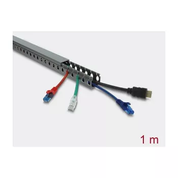 Kabelkanal DELOCK 22028 30 x 30 mm grau, 1 m