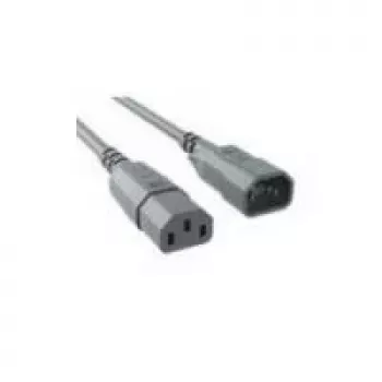 Stromkabel Bachmann 356.904 Grau 2 m C14 C13 Koppler