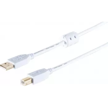 USB 2.0 Kabel ShiverPeaks Typ A auf B 3 m, Modell 77023-WF