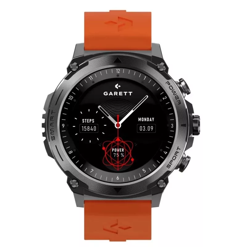 Smartwatch Garett Atom Schwarz Steel