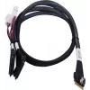 SAS-Kabel ADAPTEC Microchip Technology 2305500-R SlimSAS ×8 auf 2×2SFF-8639 U.2, 0,8 m, schwarz