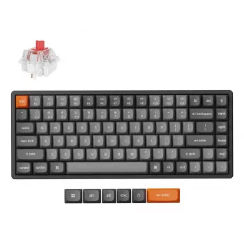 Keychron K2 Max Tastatur Universal USB RF Wireless Bluetooth Schwarz Grau 75%