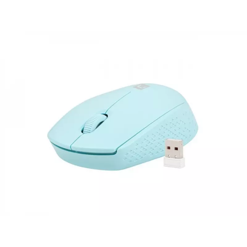Kabellose beidhändige Maus NATEC STORK – Bluetooth + USB Typ-A, 1600 DPI, 3 Tasten, Hellblau