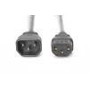 Digitus ASSMANN - Netzkabel - IEC 60320 C14 auf IEC 60320 C13 - AC 250 V - 1,2 m - geformt - Schwarz (AK-440201-012-S)