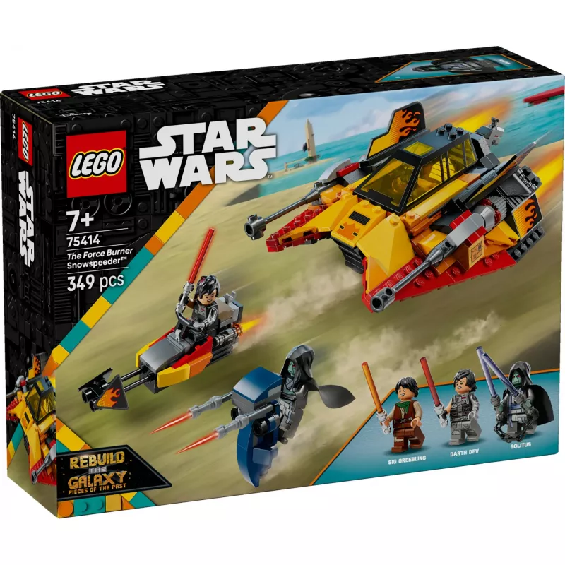 LEGO Star Wars Flame Speeder 75414 Schneefahrzeug-Set – 349 Teile, 3 Minifiguren, Alter 7+