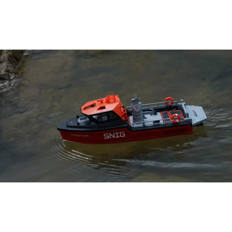 Amewi Rettungsboot 26117 — Brushless-Jetantrieb, 320 mm, Schwarz/Rot