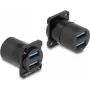 DeLOCK D-Type Modul USB 5 Gbit/s Typ-A 2 x Buchse auf 2 x Buchse