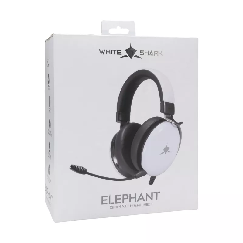 Kopfhörer White Shark GH-2540 Elephant Weiß