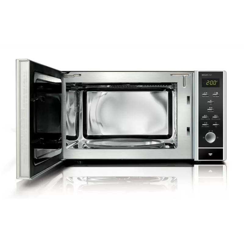 Mikrowelle Caso MCG 25 — 900 W, 25 L, 10 Leistungsstufen, weiß/schwarz