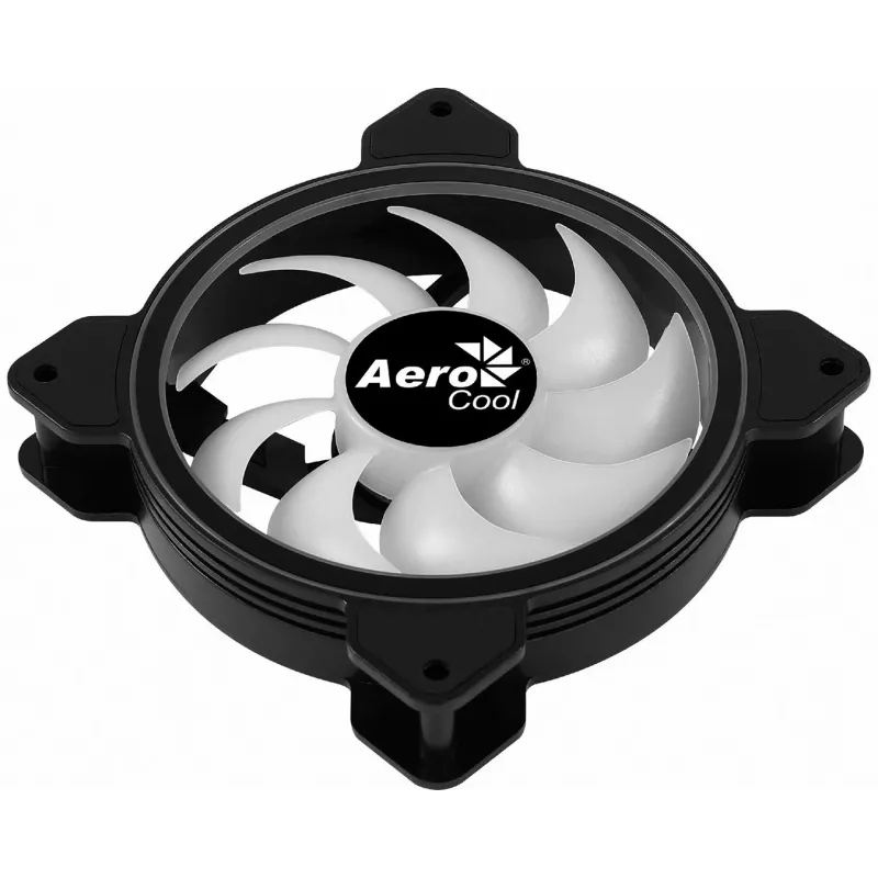AEROCOOL 120-mm-Gehäuselüfter Saturn 12F ARGB, 120x25 mm, 12 V, PWM, 1000 U/min, 35,8 CFM, 19,6 dB