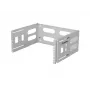 19-Zoll-Wandmontagerack 4U LANBERG — 497×400/240 mm, grau