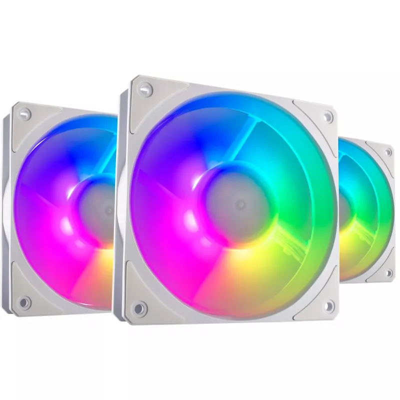 COOLER MASTER Mobius 120P ARGB 120mm Weiß 3er-Pack
