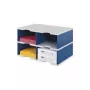 styrodoc duo Dokumenten-Ablagebox aus Polystyrol Blau - Grau (268-0222.38)