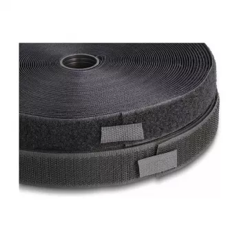 DeLOCK Heavy-duty Hook-and-Loop tape 25 m x 25 mm schwarz