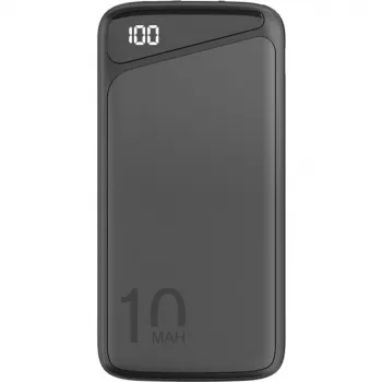 Fast-Charging-Powerbank 10.000 mAh (schwarz, USB-C PD, QC 3.0, 10.000 mAh)
