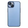 Schutzhülle und Panzerglas-Set Baseus für iPhone 14 Plus – Glitter transparent blau
