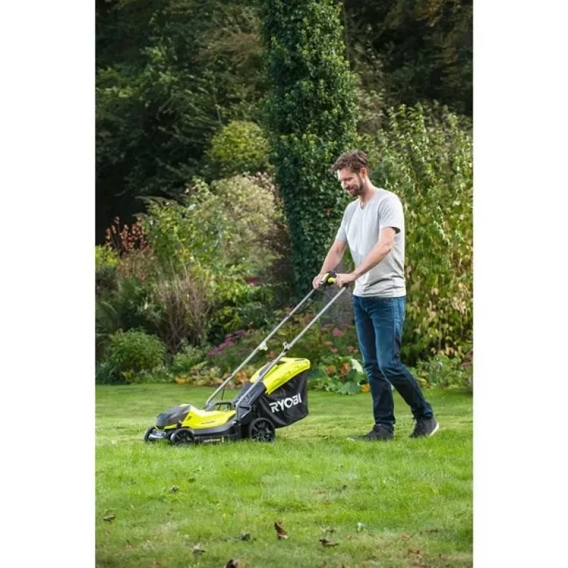 Ryobi OLM1833B Rasenmäher Schiebemäher Akku Schwarz, Grün