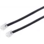 S/CONN 3m RJ12 Schwarz Transparent ShiverPeaks