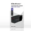 Qoltec 52382 GaN POWER PRO Ladegerät | 1xUSB Typ C | 1xUSB A | 100W | 5-20V | 1.5-5A | PD | Schwarz