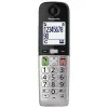 DECT-Telefon Panasonic KX-TGU430 schnurloses Handgerät, Freisprechfunktion, Anruferkennung, 2,4-Zoll-Display, 1000-Einträge-Telefonbuch, grau/schwarz