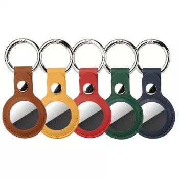 4smarts Set - Hülle für AirTag - Metall, Polyurethan-Kunstleder