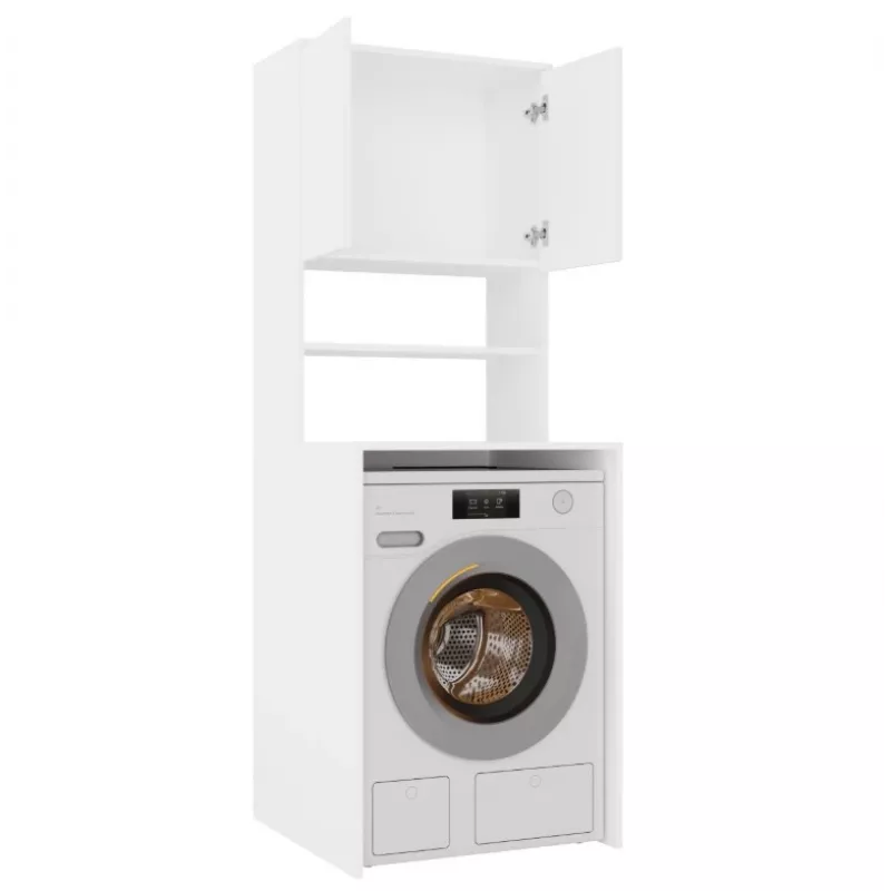 top e shop POLA MULTI Wäscheschrank für Waschmaschine - Weiß