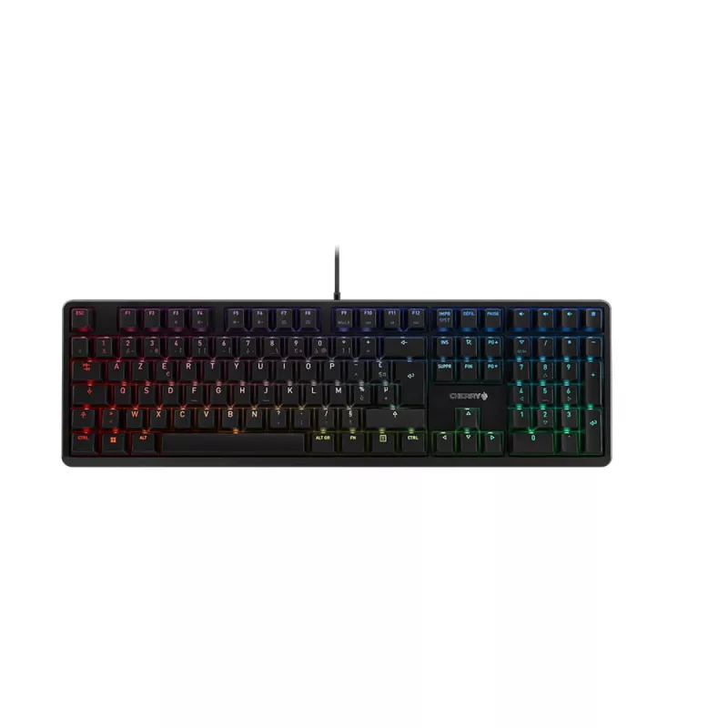 CHERRY G80-3000N RGB Tastatur Universal USB AZERTY Französisch Schwarz