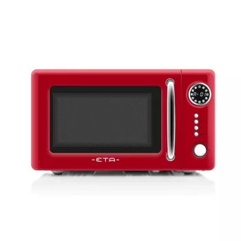 Solo-Mikrowelle für die Arbeitsplatte ETA Storio Rot Solo – 20 L, 700 W, 5 Leistungsstufen, 245 mm Drehteller