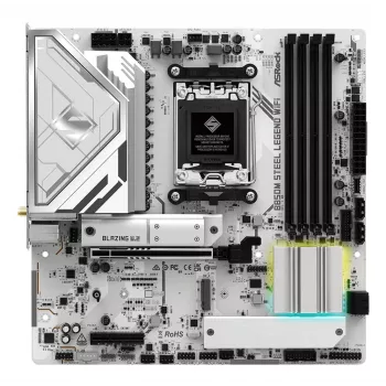 Mainboard ASRock B850M Steel Legend WiFi — AMD B850, Socket AM5, microATX, DDR5, 4 DIMM, Wi‑Fi 7, 2.5Gb LAN